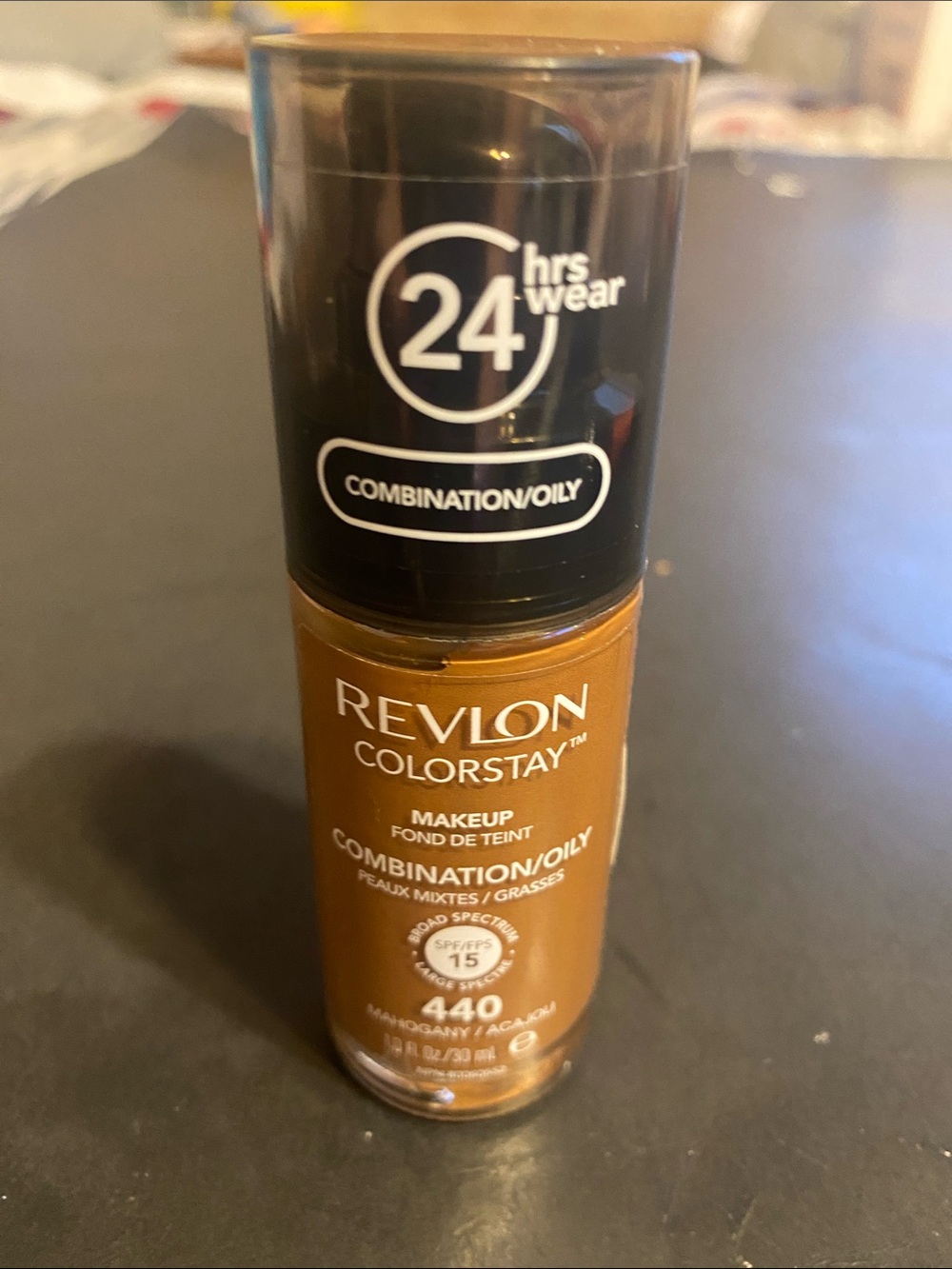 Revlon ColorStay Foundation 440 Mahogany - Brown and Black